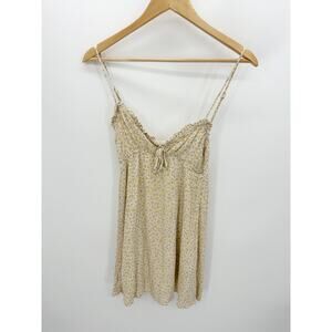 Papermoon Yellow Floral Babydoll Dress Women Size M Feminine Dainty Coquette